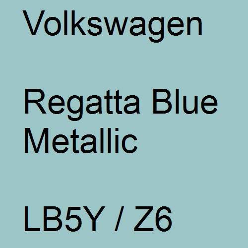 Volkswagen, Regatta Blue Metallic, LB5Y / Z6.